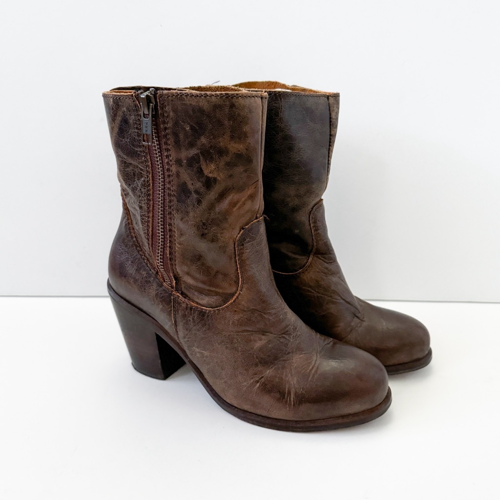 Corral Vintage Indie Spirit Brown Leather Ankle Boots